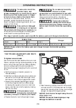 Предварительный просмотр 14 страницы Flex FX1471 Operator'S Manual