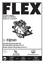 Предварительный просмотр 1 страницы Flex FX2141 Operator'S Manual