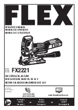 Preview for 1 page of Flex FX2221 Operator'S Manual