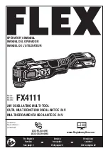 Предварительный просмотр 1 страницы Flex FX4111 Operator'S Manual