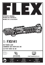 Preview for 1 page of Flex FX5141 Operator'S Manual