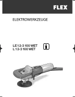 Flex L 12-3 100 WET Original Operating Instructions preview