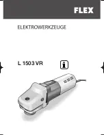 Предварительный просмотр 1 страницы Flex L 1503 VR Operating Instructions Manual