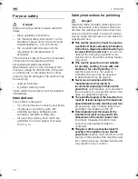 Предварительный просмотр 14 страницы Flex L 1503 VR Operating Instructions Manual