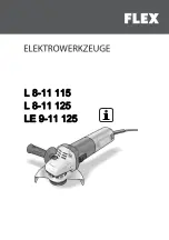 Предварительный просмотр 1 страницы Flex L 8-11 115 Original Operating Instructions