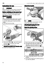 Предварительный просмотр 20 страницы Flex L 8-11 115 Original Operating Instructions