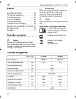 Предварительный просмотр 62 страницы Flex L2106VC Operating Instructions Manual