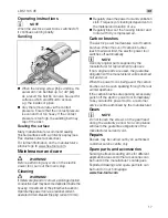 Preview for 17 page of Flex LBS 1105 VE Original Operating Instructions