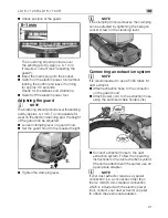 Preview for 21 page of Flex LD 18-7 125 R Operating Instructions Manual