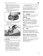 Preview for 23 page of Flex LD 18-7 125 R Operating Instructions Manual