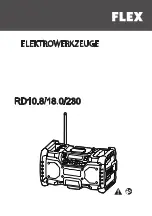 Flex RD10.8/230 Original Operating Instructions предпросмотр