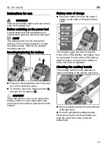 Preview for 21 page of Flex SE 125 18.0-EC Original Operating Instructions