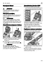 Preview for 223 page of Flex SE 125 18.0-EC Original Operating Instructions