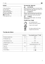 Preview for 3 page of Flex TT 2000 Original Operating Instructions