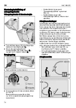 Предварительный просмотр 74 страницы Flex VAC 800-EC Original Operating Instructions