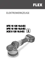 Flex XCE 8 125 18.0-EC Operating Instructions Manual preview