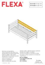 Предварительный просмотр 7 страницы Flexa 80-01101-1 Assembly Instructions And Directions For Use