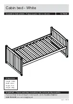 Flexa Cabin bed 1478538 Assembly Instructions Manual предпросмотр