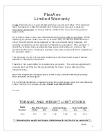 Preview for 4 page of FlexArm B-19 Installation & Operation Manual