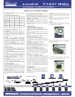 Preview for 6 page of flexcell sunslick 14 Watt Operating Instructions Manual