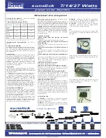 Preview for 13 page of flexcell sunslick 14 Watt Operating Instructions Manual