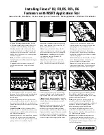 Preview for 1 page of Flexco MSRT Instructions For Installation