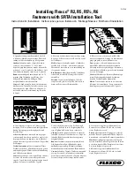 Flexco SRTA Instructions For Installation предпросмотр