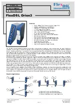 Предварительный просмотр 1 страницы FlexDSL Orion2 Quick Installation Manual