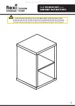 Preview for 1 page of FLEXI STORAGE CLEVER CUBE 01414 Assembly Instructions