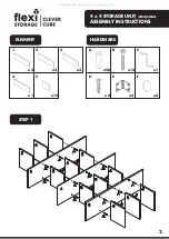 Preview for 2 page of FLEXI STORAGE CLEVER CUBE 01415 Assembly Instructions