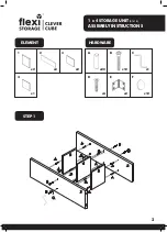 Предварительный просмотр 2 страницы FLEXI STORAGE Clever Cube Storage Unit 01418 Assembly Instructions