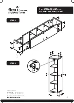 Предварительный просмотр 3 страницы FLEXI STORAGE Clever Cube Storage Unit 01418 Assembly Instructions