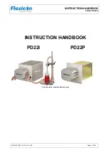 Flexicon PD22I Instruction Handbook Manual preview