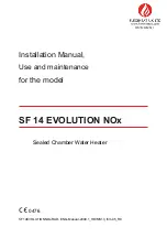 Предварительный просмотр 1 страницы Flexiheat SF 14 EVOLUTION NOx Instructions For Installation, Use And Maintenance Manual