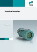 Flexim FLUXUS F808 Operating Instruction preview