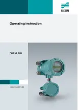 Flexim FLUXUS G809 Operating Instruction preview