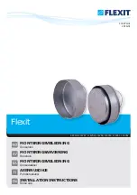 Preview for 1 page of Flexit 116757 Installation Instructions Manual