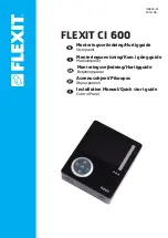 Предварительный просмотр 1 страницы Flexit CI 600 Installation Manual & Quick Start Manual