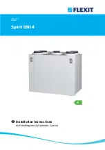 Preview for 1 page of Flexit SPIRIT UNI 4 Installation Instructions Manual