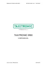 Flexitron TAXITRONIC IR80 User Manual preview