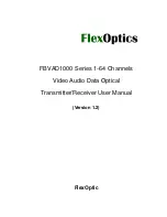 FlexOptic FBVAD1000 Series User Manual preview