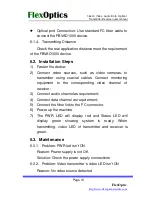 Preview for 14 page of FlexOptic FBVAD1000 Series User Manual