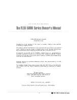 Preview for 2 page of FlexRadio Systems FLEX-5000 Series Owner'S Manual