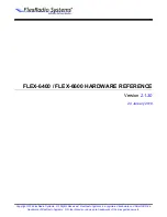 Предварительный просмотр 1 страницы FlexRadio Systems FLEX-6400 Hardware Reference Manual