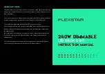 Preview for 4 page of FLEXSTAR 240W DIMMABLE Instruction Manual