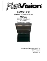 flexvision LCM1210 Owners & Installation Manual preview
