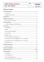 Preview for 3 page of Flight Display Systems FD171CV VER HD Installation And Operation Manual