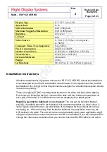 Preview for 6 page of Flight Display Systems FD171CV VER HD Installation And Operation Manual