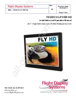 Flight Display Systems FD201CV-LP VER HD Installation And Operation Manual preview