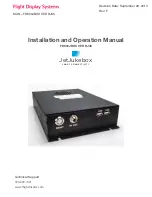 Flight Display Systems FD800JBOX VER RJ45 Installation And Operation Manual preview